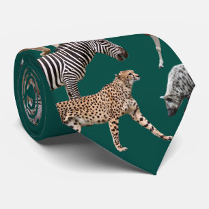 Cravate Animaux africains