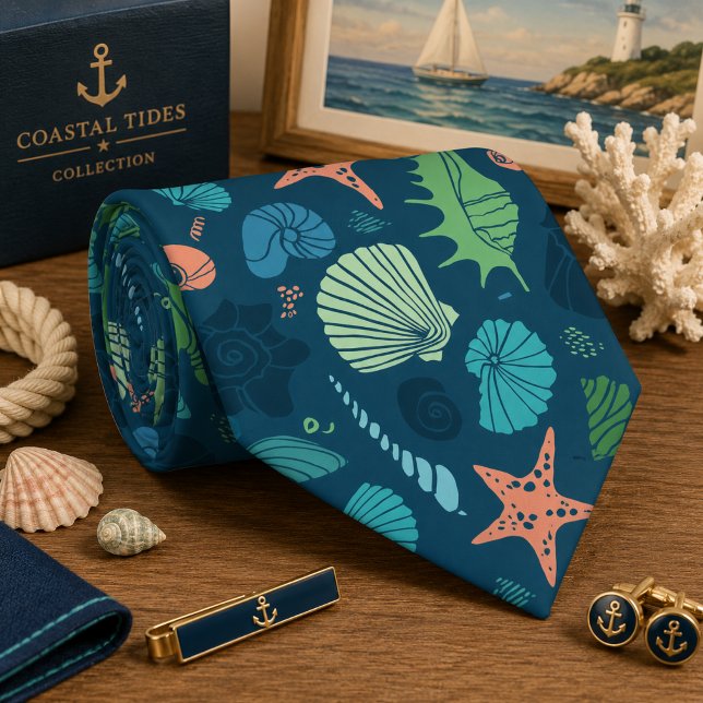 Cravate Animaux de mer sans couture (Créateur téléchargé)