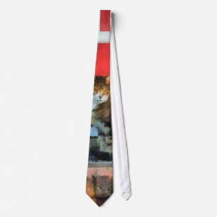 Cravate Animaux - Tabby Chat de la Porte Rouge