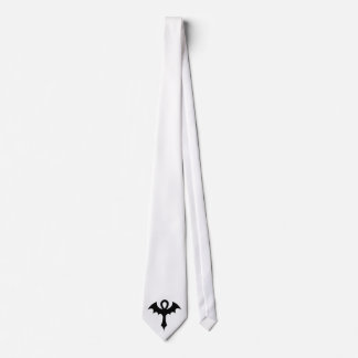 Cravate Ankh avec ailes de chauve-souris