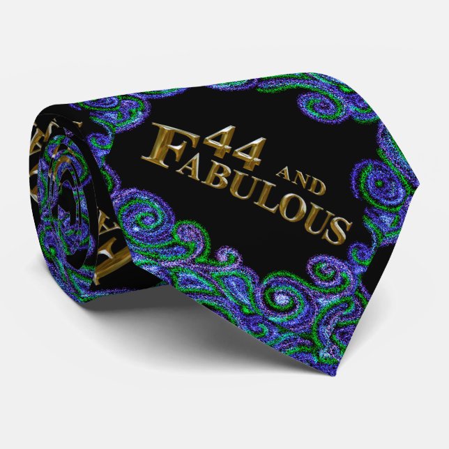 Cravate Anniversaire 44 ans (Roulé)