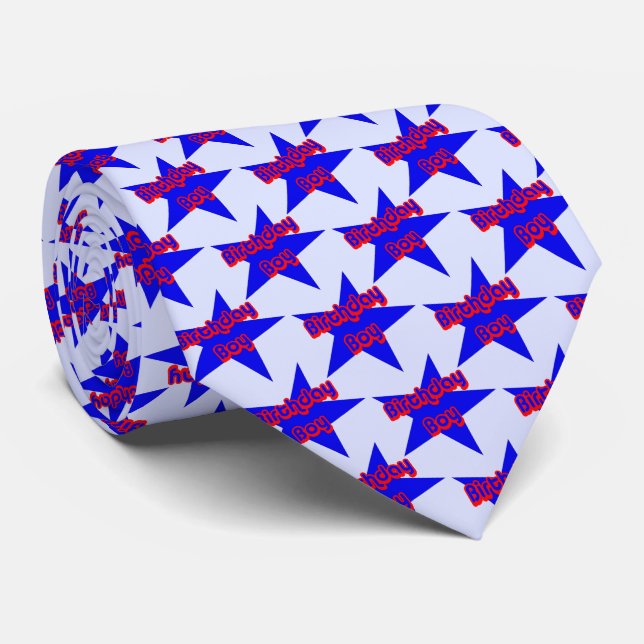 Cravate Anniversaire Garçon humoristique (Roulé)