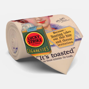 Cravate Annonce de Lucky Strike 1929 avec Billie Burke