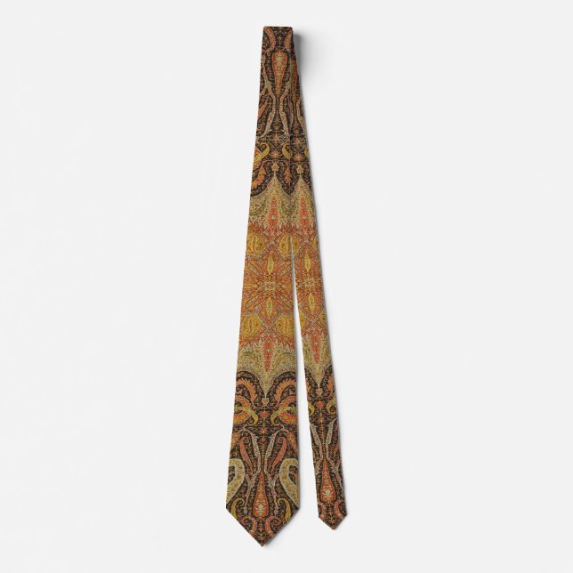 Cravate Antique Indien Motif des deux (Devant)