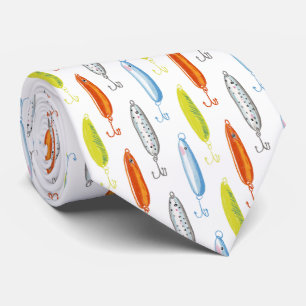 Cravate appâts de pêche illustrés