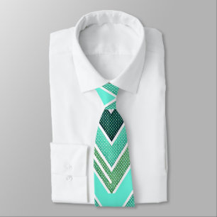 Cravate Aqua Rise Chevron