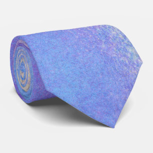 Cravate Aquarelle bleue et violette élégante Necktie