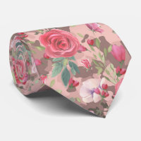 Aquarelle Floral Rose Or Camouflage rose