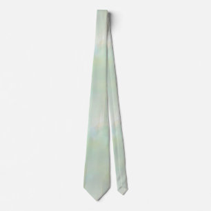 Cravate Aquarelle Moderne Abstraite Tons Verts & Terre