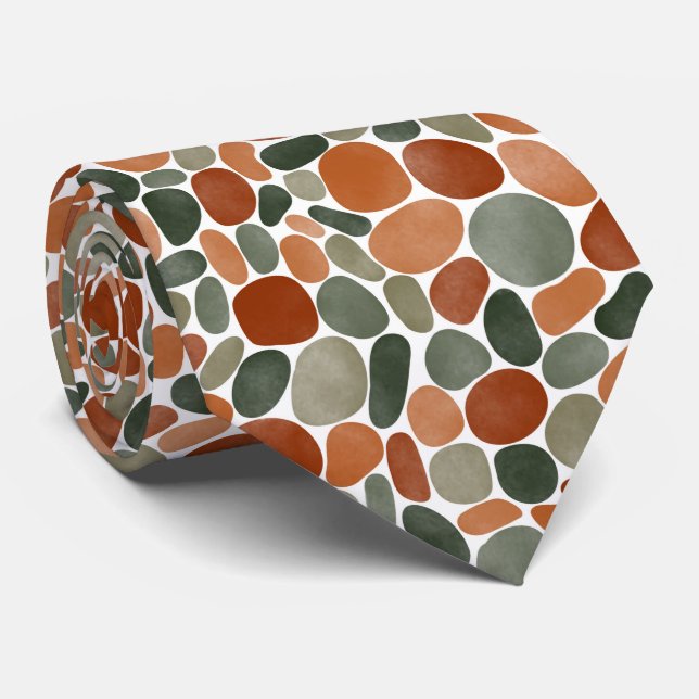 Cravate Aquarelle Pebbles 270921 (Roulé)