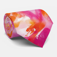 Aquarelle rose orange Abstrait