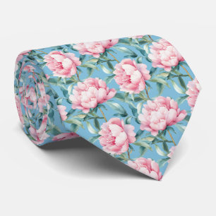 Cravate Aquarelle rose rose pâle rose Groomsmen