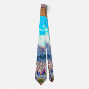 Cravate Aquarelle Rushmore