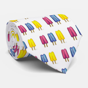 Cravate Aquarelle Twin Pop Popsicle Summer Ice Lolly