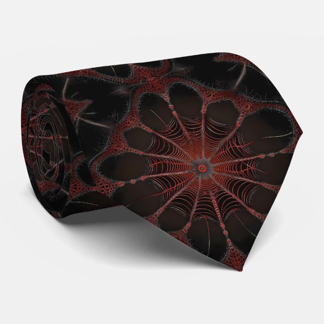 Cravate Araignée de Redback Fractal Art, (Roulé)