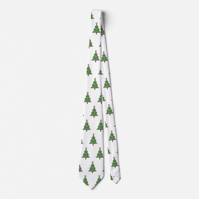 Cravate Arbre de Noël adorable (Devant)