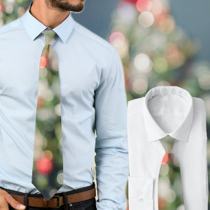 Cravate Arbre de Noël vert rouge à vintage