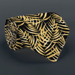 Cravate Arbre de palmiers d'or Fronds Tropical Noir<br><div class="desc">Tropical fronds de palmier d'or sur un arrière - plan noir (ou toute couleur), le cravate de cet homme est cool pour le bureau, une nuit en ville, un mariage, pour le marié ou les groomsmen ou donner en cadeau à votre mari, père, frère ou meilleur ami. Faites une déclaration...</div>
