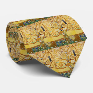 Cravate Arbre d'or de la vie Art – Art nouveau Klimt