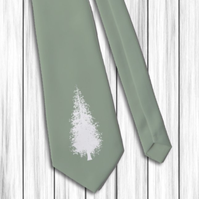 Cravate Arbres de la forêt Noël (Créateur téléchargé)