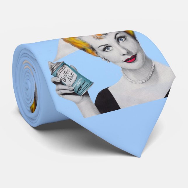 Cravate Arlene Dahl dans ‘Death by Hair Spray’ print (Roulé)