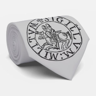 Cravate Armoiries des Chevaliers Templiers