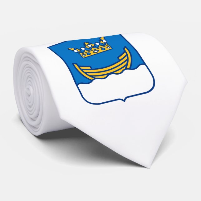 Cravate Armoiries d'Helsinki (Finlande) (Roulé)