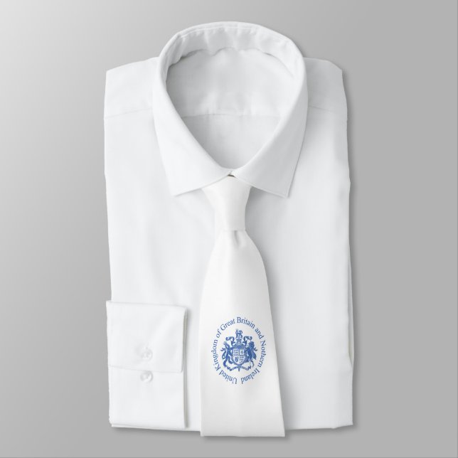 Cravate Armoiries du Royaume-Uni (Attaché)