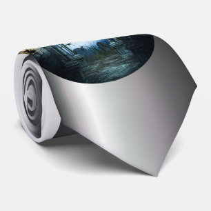 Cravate Arrière - plan de cimetière sombre