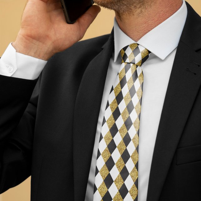 Cravate Arrière - plan Motif Diamond Avec Une Parties scin (Créateur téléchargé)