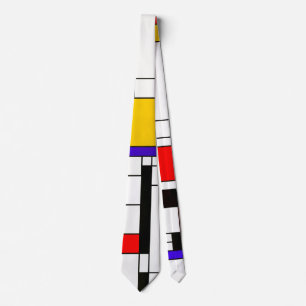 Cravate Art abstrait de style de Mondrian