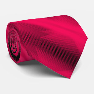 Cravate Art abstrait diagonal futuriste rouge