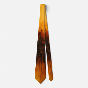 Cravate Art abstrait d'impulsion volcanique