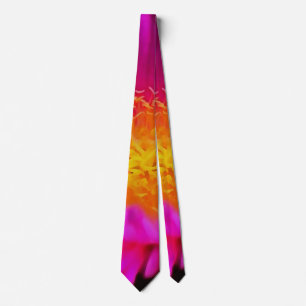 Cravate Art Artistique Magenta Rose Aster Flower Floral Ar
