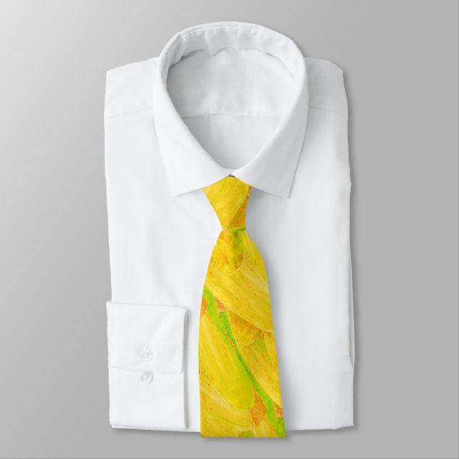Cravate Art botanique citrus jaune de Farmer's  (Attaché)