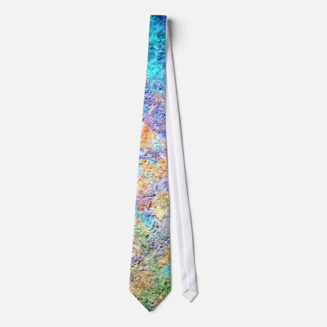 Cravate Art de couleur abstrait #57 (Devant)