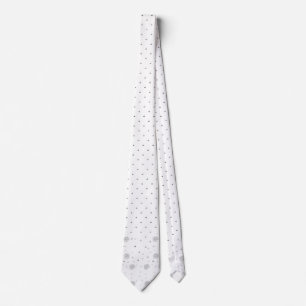 Cravate Art de ligne, Lilac blanc