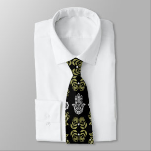 Cravate Art de protection de la main Hamsa