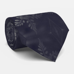Cravate Art Deco engraved flowers floral decor Decumendeko