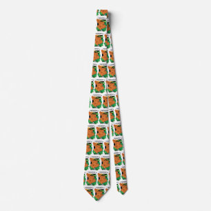 Cravate Art d'étiquette de paquet de graines vintage, Fleu