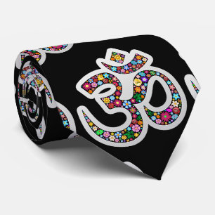 Cravate Art du symbole floral Namaste