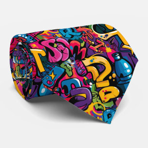 Cravate Art graffiti