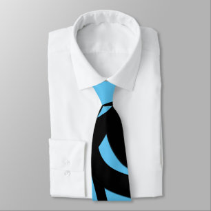Cravate Art moderne magnifique bleu / noir 2