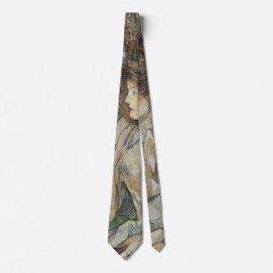 Cravate Art Vintage, Femme aux Gants par Toulouse Lautrec