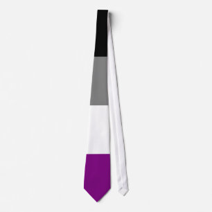 Cravate asexuelle de drapeau