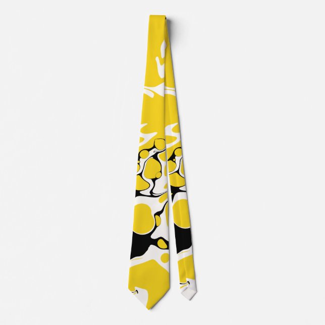 Cravate Asher - Abstraction liquéfiée (Devant)