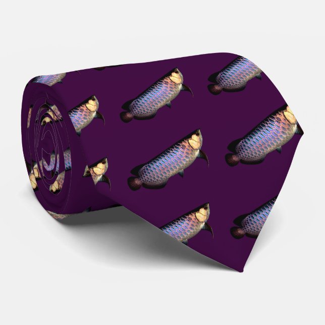 Cravate Asian Arowana (Roulé)