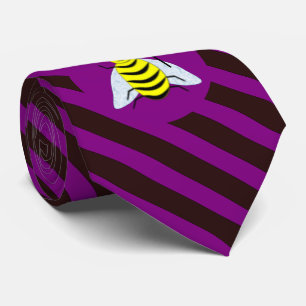 Cravate Assistant Abeille magique d'Halloween Purple et ba