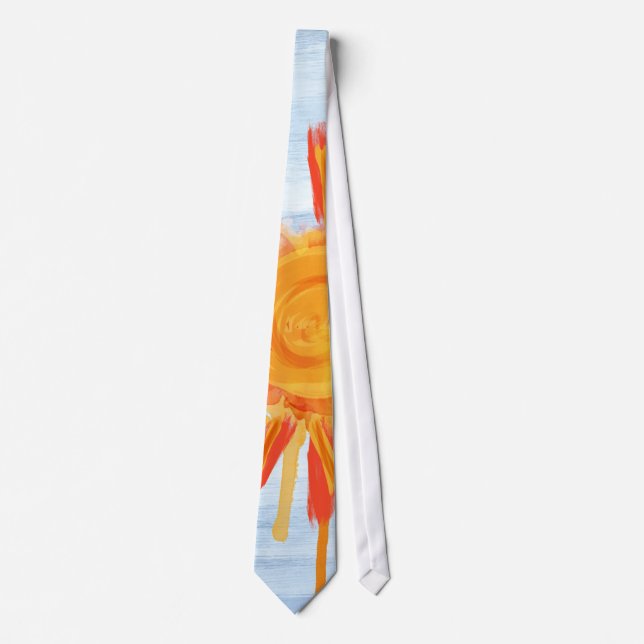 Cravate Attache, Peinture de soleil (Devant)