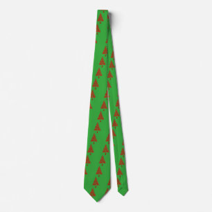 Cravate Attache sapin de Noël crânien